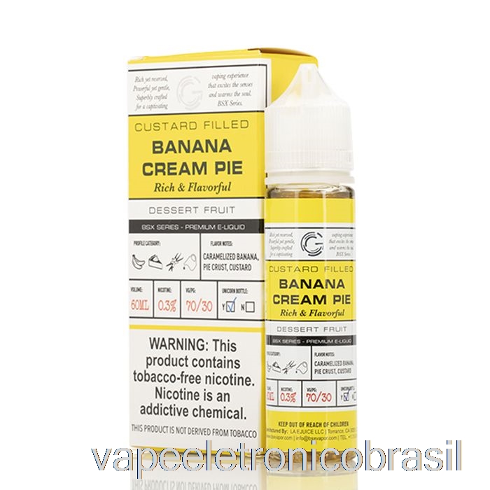 Torta De Creme De Banana Vape Vaporesso - Série Bsx - 60ml 0mg